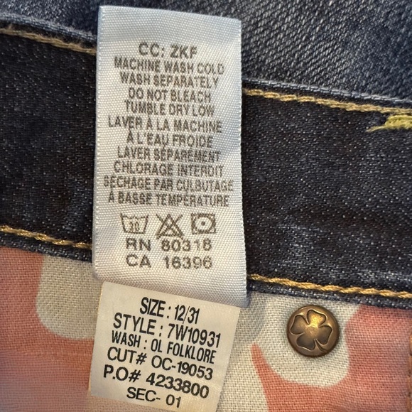 Lucky Brand Lil Maggie Bootcut Flare Jeans - Extra Long / Low Rise - Size 12 - Picture 4 of 4